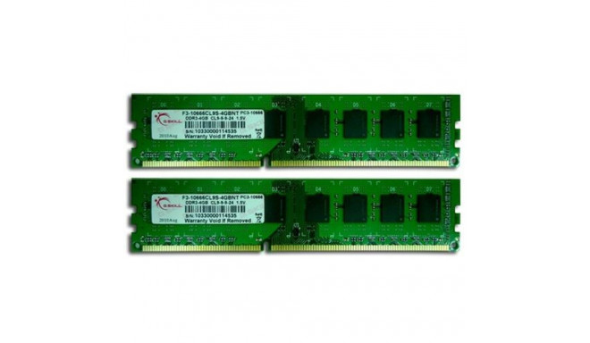 G.Skill 8GB DDR3 DIMM memory module 2 x 4 GB 1333 MHz