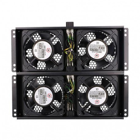 Extralink 4 Way fan unit for standing cabinets, 2m cable with EU plug