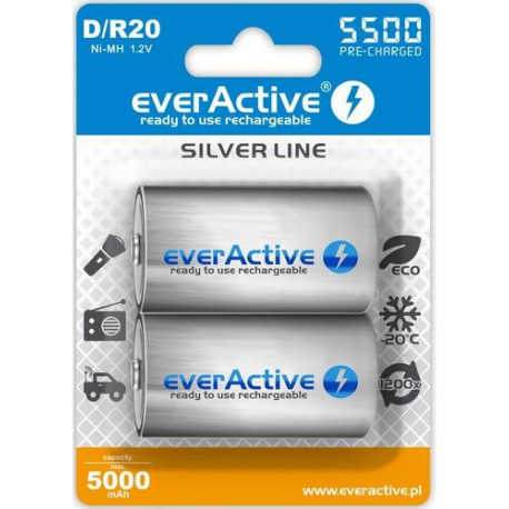 Everactive EVHRL20-5500 household battery Rechargeable battery D Nickel-Metal Hydride (NiMH)