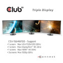 CLUB3D USB Type C 3.2 Gen1 Triple Display Dynamic PD Charging Dock 100W PD Power charger