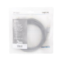 LogiLink CHA0102 HDMI cable 3 m HDMI Type A (Standard) Black, Grey