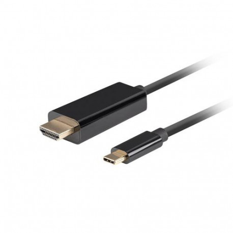 Lanberg CA-CMHD-10CU-0005-BK video cable adapter 0.5 m USB Type-C HDMI Black