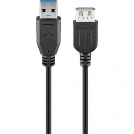 Goobay 93999 USB cable USB 3.2 Gen 1 (3.1 Gen 1) 3 m USB A Black