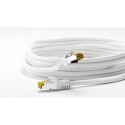 Goobay RJ45 Patch Cord CAT 6A S/FTP (PiMF), 500 MHz, with CAT 7 Raw Cable, white, 30m
