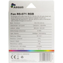 Inter-Tech RS-071 RGB Computer case Fan 12 cm Black, White