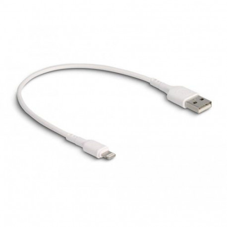 DeLOCK USB Charging Cable for iPhone, iPad, iPod white 30 cm