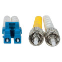Intellinet Fiber Optic Patch Cable, OS2, LC/ST, 2m, Yellow, Duplex, Single-Mode, 9/125 µm, LSZH, Fib