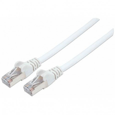 Intellinet Network Patch Cable, Cat7 Cable/Cat6A Plugs, 7.5m, White, Copper, S/FTP, LSOH / LSZH, PVC