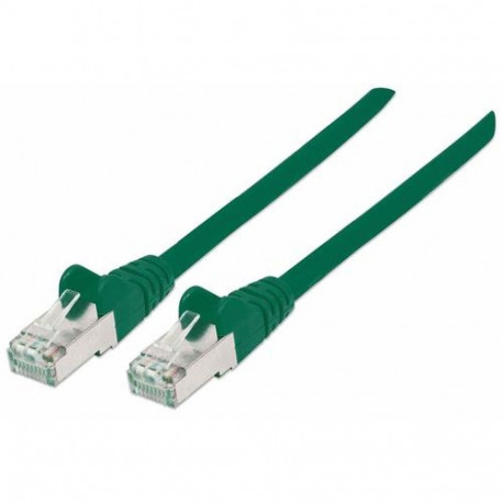 Intellinet Network Patch Cable, Cat7 Cable/Cat6A Plugs, 10m, Green, Copper, S/FTP, LSOH / LSZH, PVC,