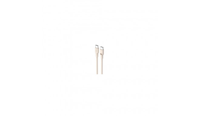 Havit CB6284 - USB Type C to USB Type C cable, 2.0 m (beige)
