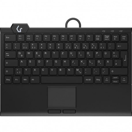 KeySonic KSK-5210ELU (DE) keyboard Home USB QWERTZ German Black
