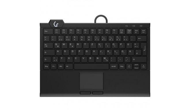 KeySonic KSK-5210ELU (DE) keyboard USB QWERTZ German Black