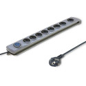 Qoltec 50168 surge protector Grey 8 AC outlet(s) 230 V 3 m