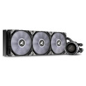 Sharkoon S90 RGB Computer case, Processor All-in-one liquid cooler 12 cm Black 1 pc(s)