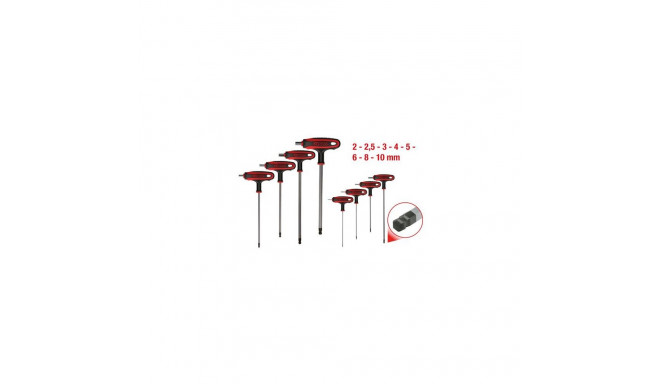 KS Tools 151.8155 hex key T-handle hex key set 8 pc(s)