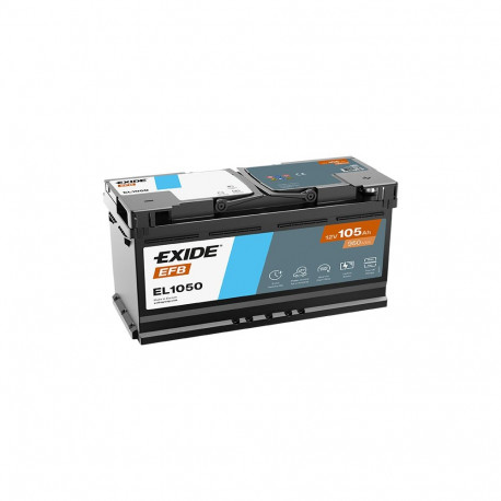 Exide EFB 105Ah 950A 392x175x190-+