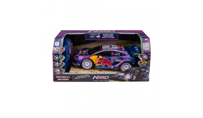 NIKKO raadioteel juhitav auto Night Mode - M-Sport Ford Puma Hybrid Rally1 #19 Loeb, skaala 1:18