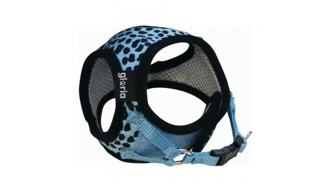 Dog Harness Gloria Leopard 17-22 cm Blue XS size