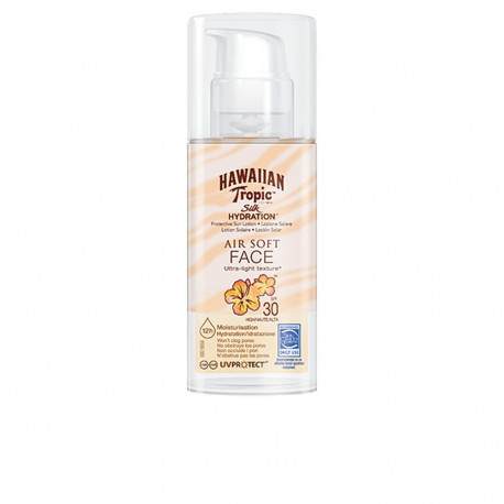 HAWAIIAN TROPIC SILK AIR SOFT FACE sun lotion SPF30 50 ml