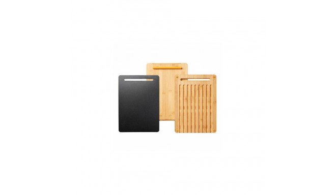 Fiskars FF lõikelaudade komplekt, bambus, plast, 3 tk, 35 x 25 cm