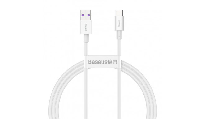 Baseus Baseus Superior USB Cable - USB Type C 66 W 6A 1 m White (CATYS-02)