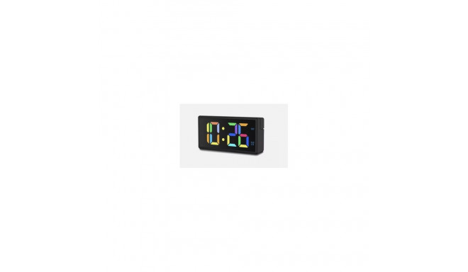Hama Digital Alarm Clock Ibiza, Multicol. Screen, with USB Charging Function