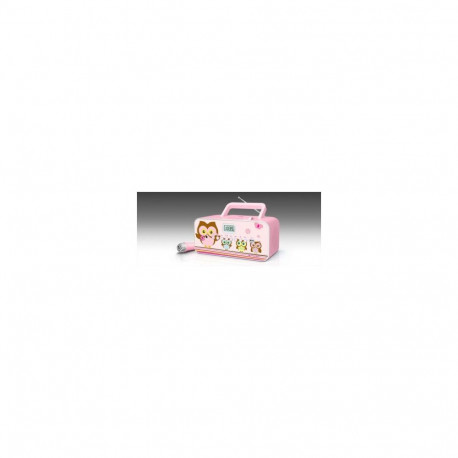 Muse M-29KP Pink/Image, 30 W, Portable radio CD/MP3 player with USB,