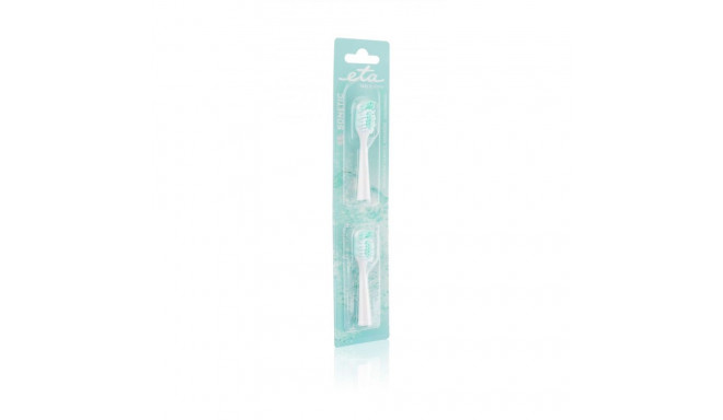 ETA Toothbrush replacement for 0709 Heads, For adults, Number of brush heads included 2, White
