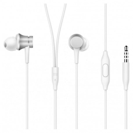 Xiaomi Mi In-Ear Headphones Basic ZBW4355TY 3.5 mm, Silver, Built-in microphone White