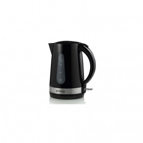 GORENJE Kettle K17BK Standard, Plastic/ metal, Black, 2200 W, 360 rotational base, 1.7 L