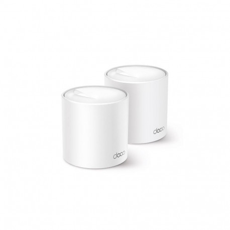 TP-Link Whole Home Mesh Wi-Fi 6 System Deco X50 (2-pack) 802.11ax, 574+2402 Mbit/s, Ethernet LAN (RJ
