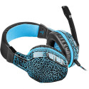Fury Gaming Headset, Wired, NFU-0863Hellcat, Black/Blue, Built-in microphone