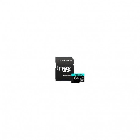 ADATA MEMORY MICRO SDXC 64GB W/ADAP./AUSDX64GUI3V30SA2-RA1