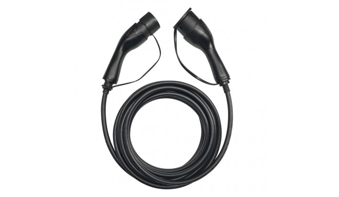 EV Charge AUX3275T2 Premium EU CE Universālais kabelis 22 KW 32A Tips 2 uz Tips 2 7.5M Melns