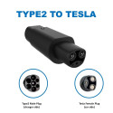 EV Charge MG1AC Tipu 2 Spraudnis uz Tesla AC Ievadi 32A Mode 3 AC Lādētāja Adapteris