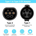 EV Charge MG2AC Adapter Type 2 Plug to Type 1 Inlet 32A AC Charging For Type 1 EV
