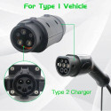 EV Charge MG2AC Adapter Type 2 Plug to Type 1 Inlet 32A AC Charging For Type 1 EV
