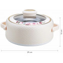 Nayasa casserole with glass lid Coral 2L, beige