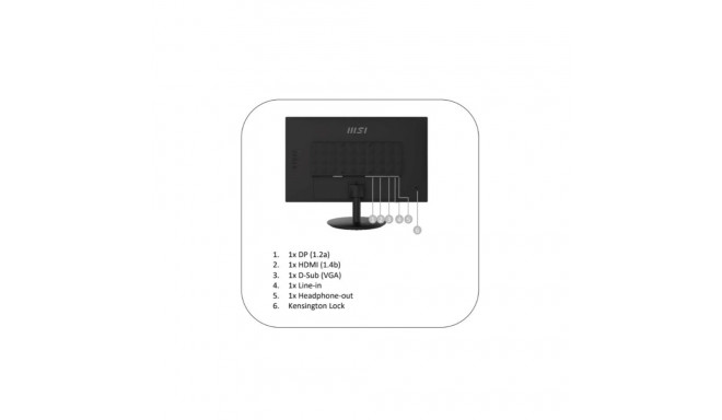 MSI Pro MP242A arvutimonitor 60.5 cm (23.8") 1920 x 1080 pikslit Full HD must