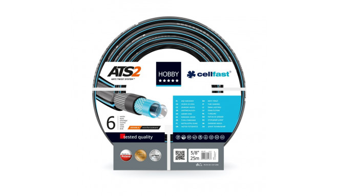 Plastikust kastmisvoolik HOBBY, 6-kihiline, 5/8, 25 m