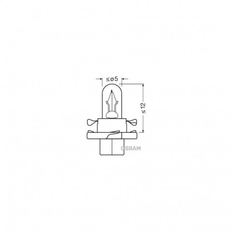 12V 1,12W BX8.4d ORANZ KARBIS