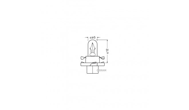 12V 1,12W BX8.4d ORANZ KARBIS