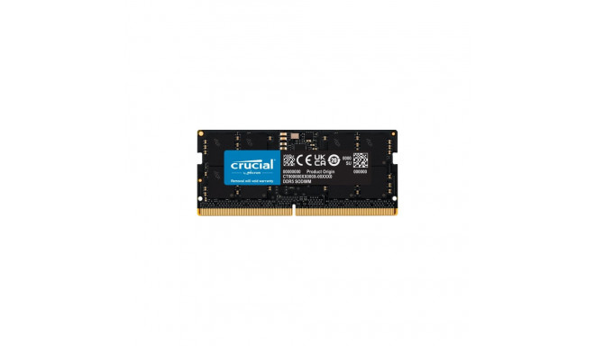Crucial 16GB [1x16GB 4800MHz DDR5 CL40 SODIMM]