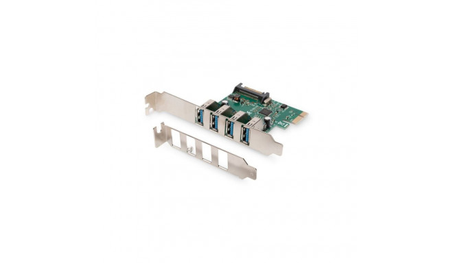 Digitus USB 3.0, 4 Port, PCI Express Add-On card 4 Ports A/F External, VL805 chipset DS-30221-1