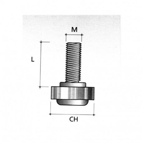 Mööbli tugi M10X22 PI07 PNE (250-500)