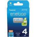 Panasonic eneloop rechargeable battery AA 2000 4BP (opened package)