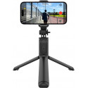 Crong statiiv-käsistatiiv SelfieGo Lite Bluetooth, must