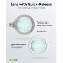 Goobay luup LED valgustuse & klambriga 6W, valge