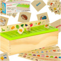 Puidust sorteerija puzzle sobitamine piltidega