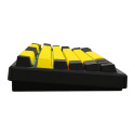 Mänguriklaviatuur Lorgar KBP7075W Wireless, must/kollane